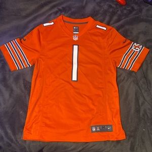 Chicago Bears Orange Alternate Justin Fields Jersey